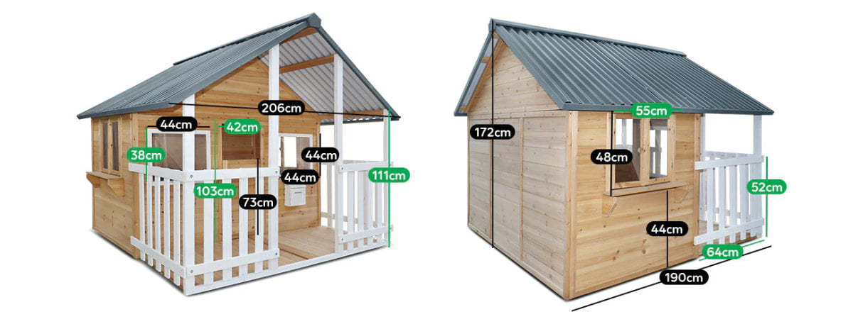 Lifespan Kids Winchester Cubby House with Metal Roof