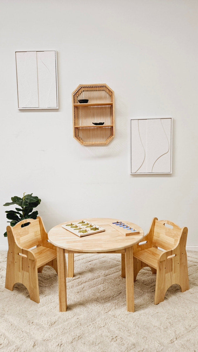 Medium Round Table and 2 Toddler Chairs