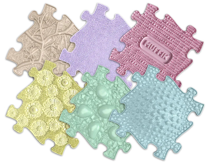 Muffik Tots Sensory Playmat Set 2 PASTEL