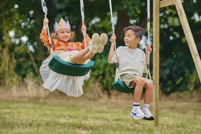 Plum Lookout Kids Tower with Monkey Bars and Swings