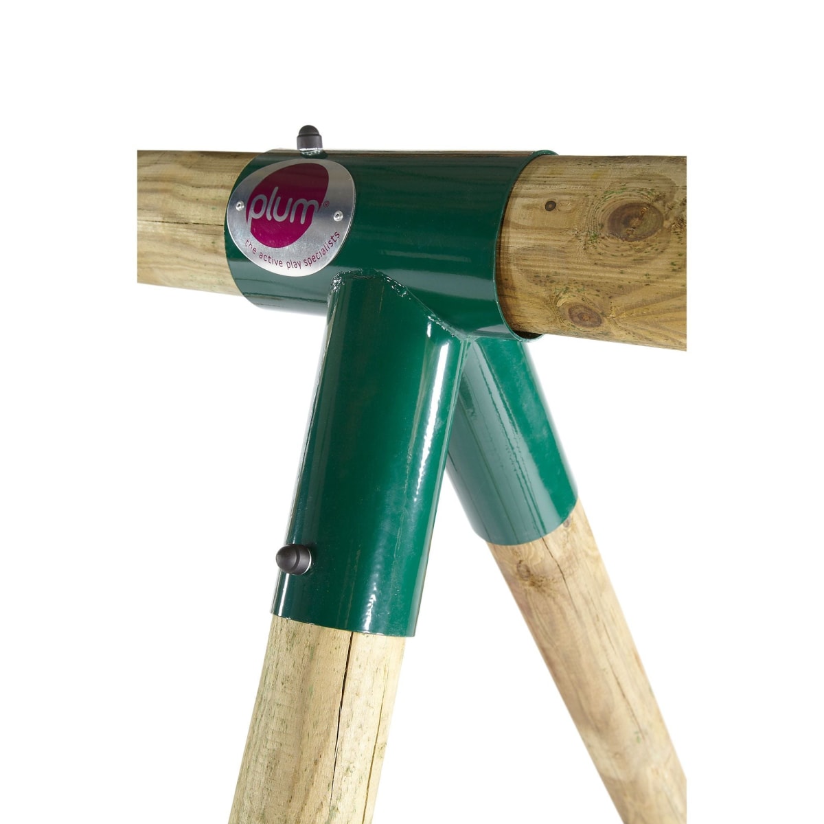 Plum Play Colobus Wooden Double Swing Set with Glider