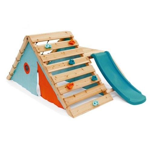 Plum Play First Wooden Climb and Slide Playground
