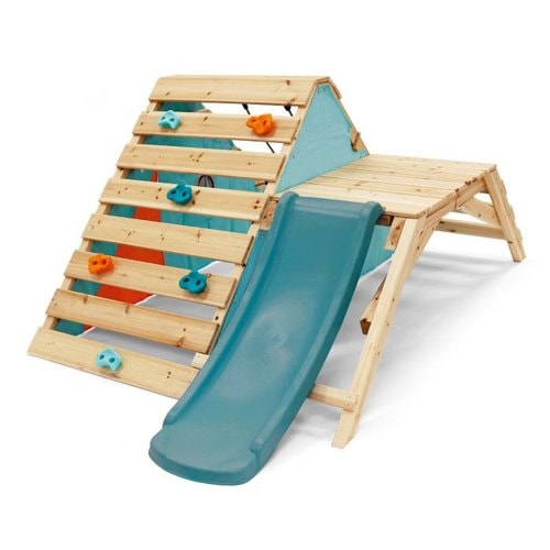 Plum Play First Wooden Climb and Slide Playground