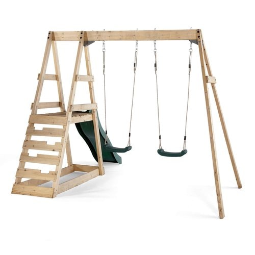 Plum Tamarin Wooden Swing Set