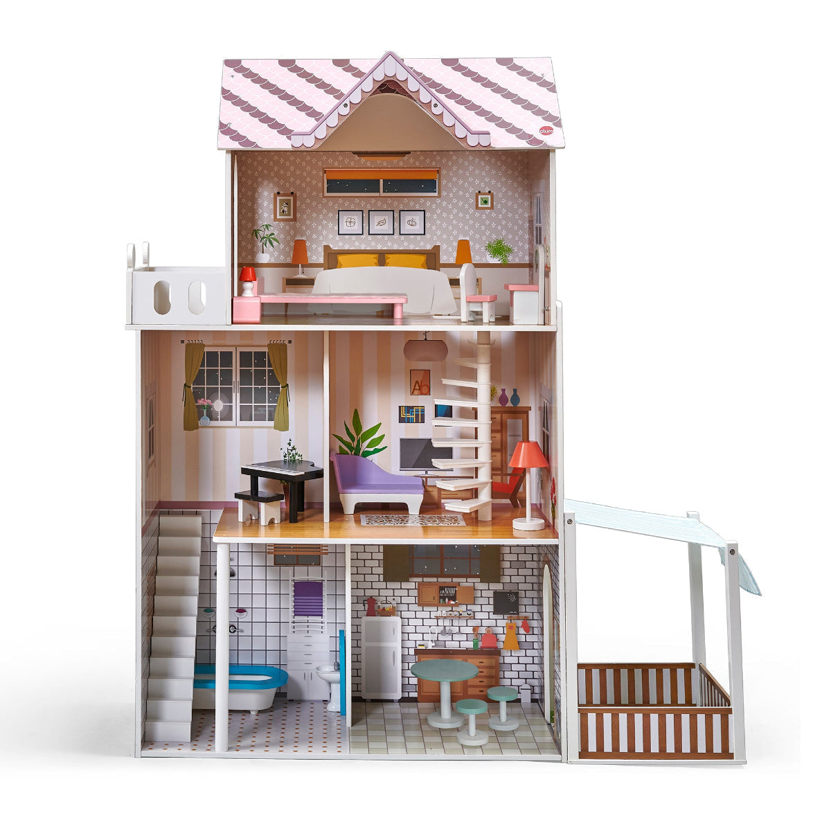 Plum Shorehouse Wooden Dolls House