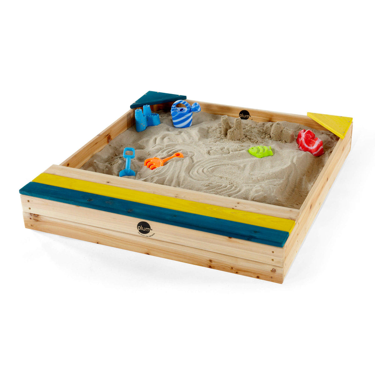 Plum Square Sandpit with Storage