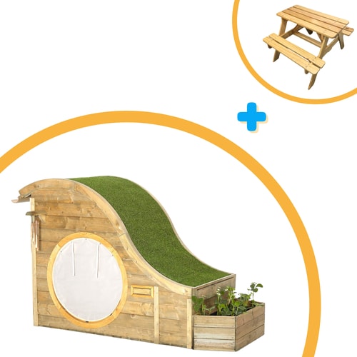 Plum® Play Nature Hideaway Veggie Garden and Art Easel