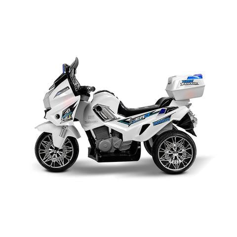 Rigo Kids Police Ride On White Motorbike