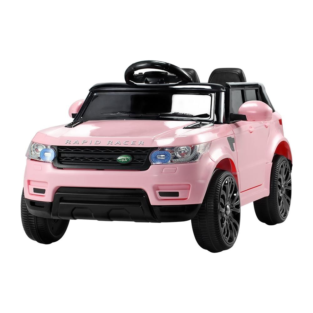 Rigo Range Rover Kids Ride on Car in White, Pink and Black
