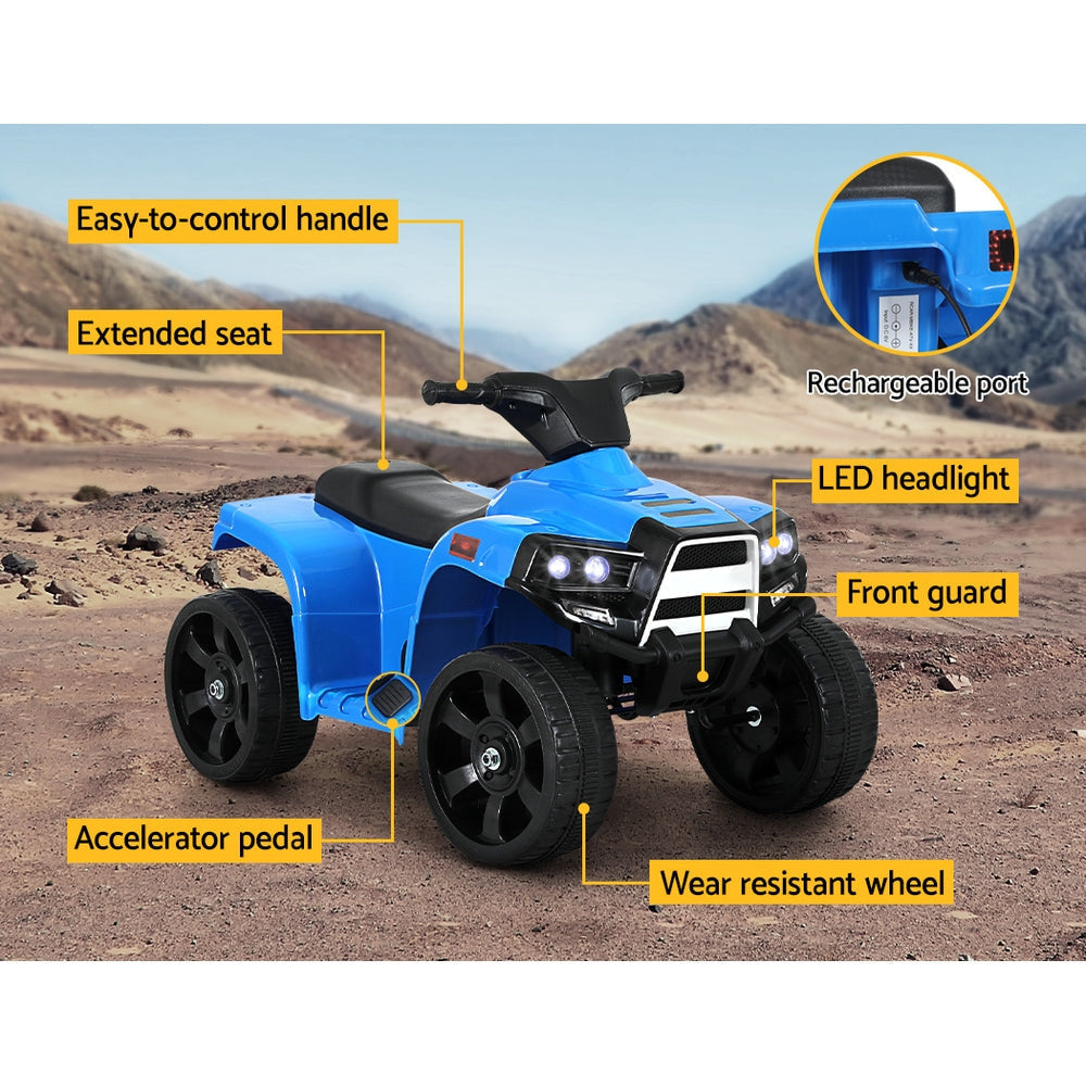Rigo Kids ATV Quad Ride On Motorbike - Blue