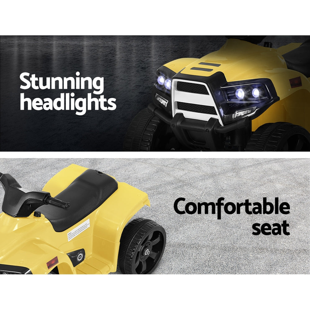 Rigo Kids ATV Quad Ride On Motorbike - Yellow