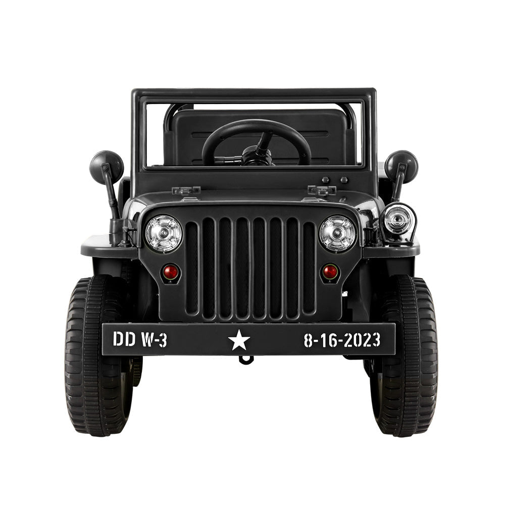 Rigo Kids Off Road Military Ride On Car - Black