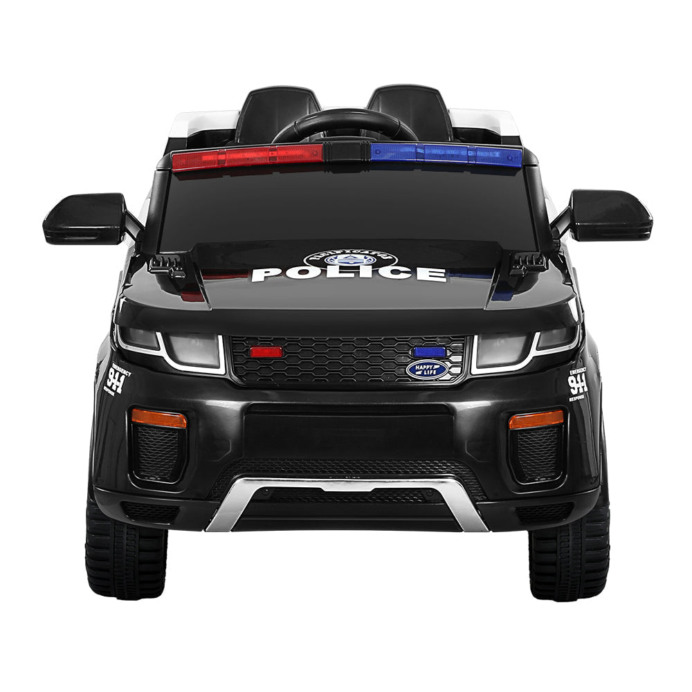 Rigo Kids Police Patrol Electric Ride On Car - Black