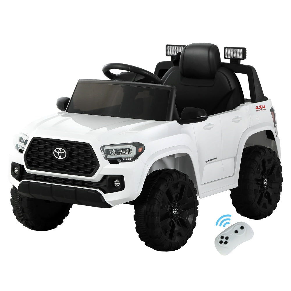 Toyota Tacoma Car Kids Ride On in White