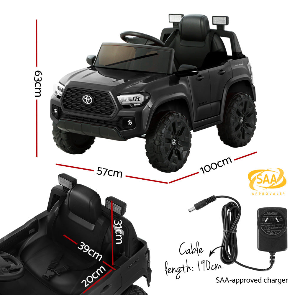 Toyota Tacoma Car Kids Ride On in Black