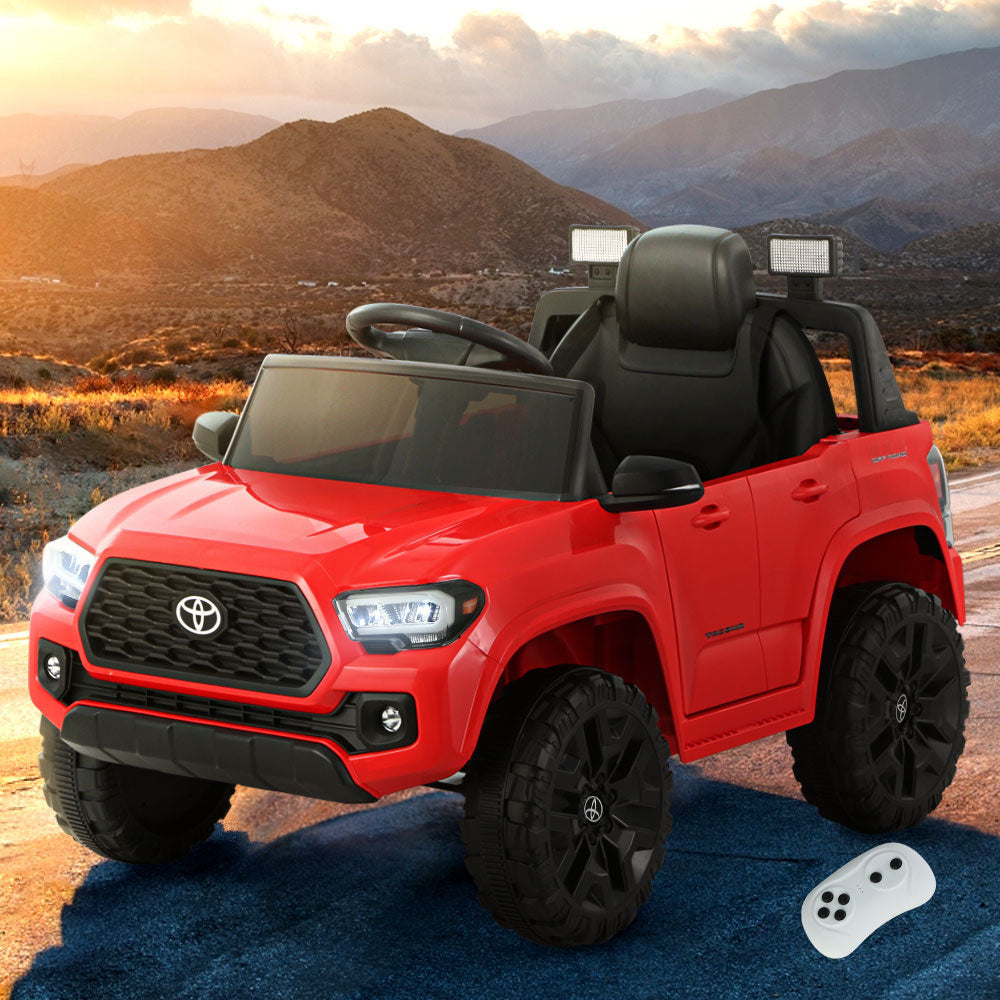 Toyota Tacoma Car Kids Ride On in Red