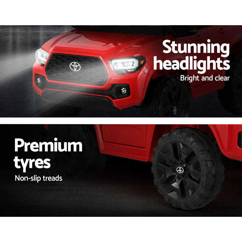 Toyota Tacoma Car Kids Ride On in Red