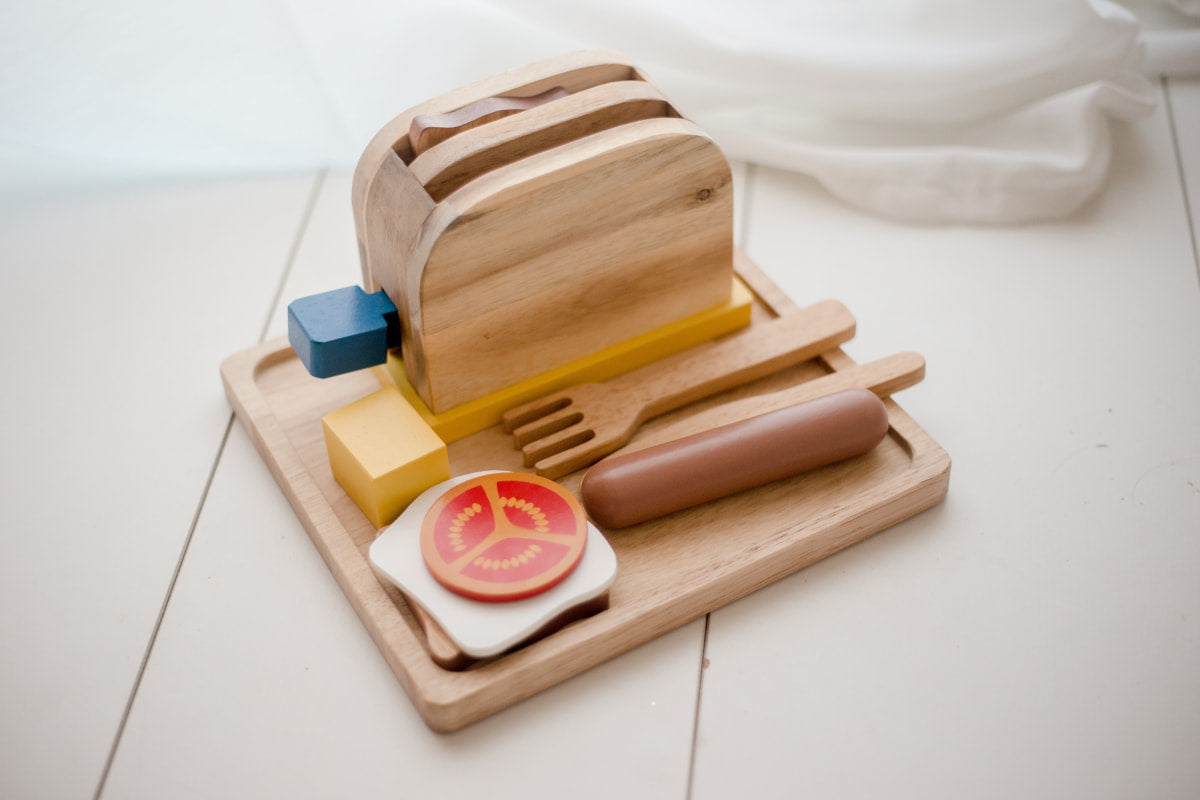 Wooden Kids Breakfast Play Set