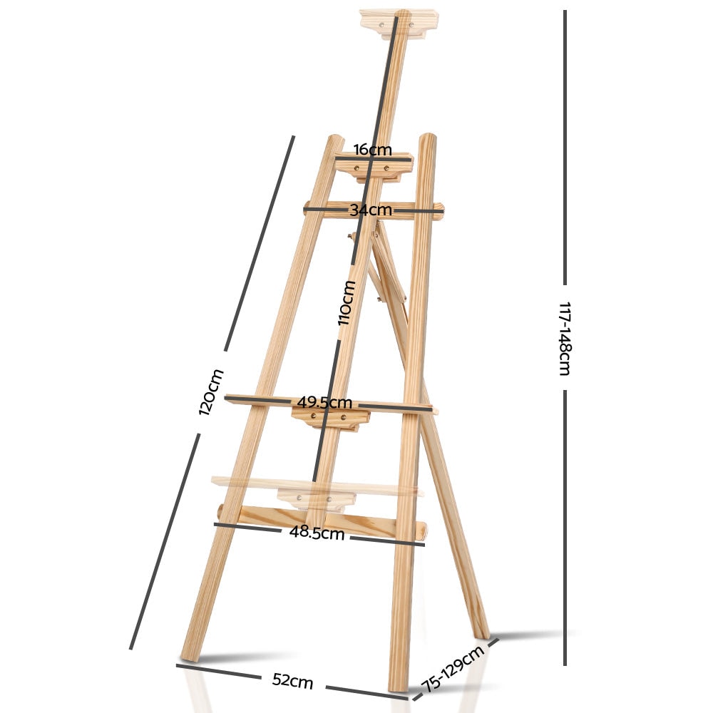 Wooden Oak Modern Floor Easel