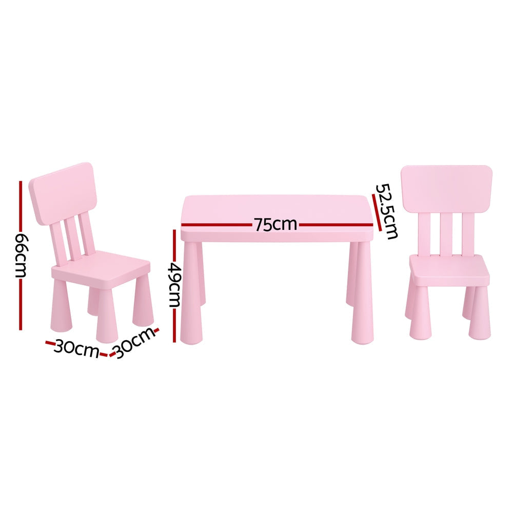Keezi Kids Table and 2 Chairs Set