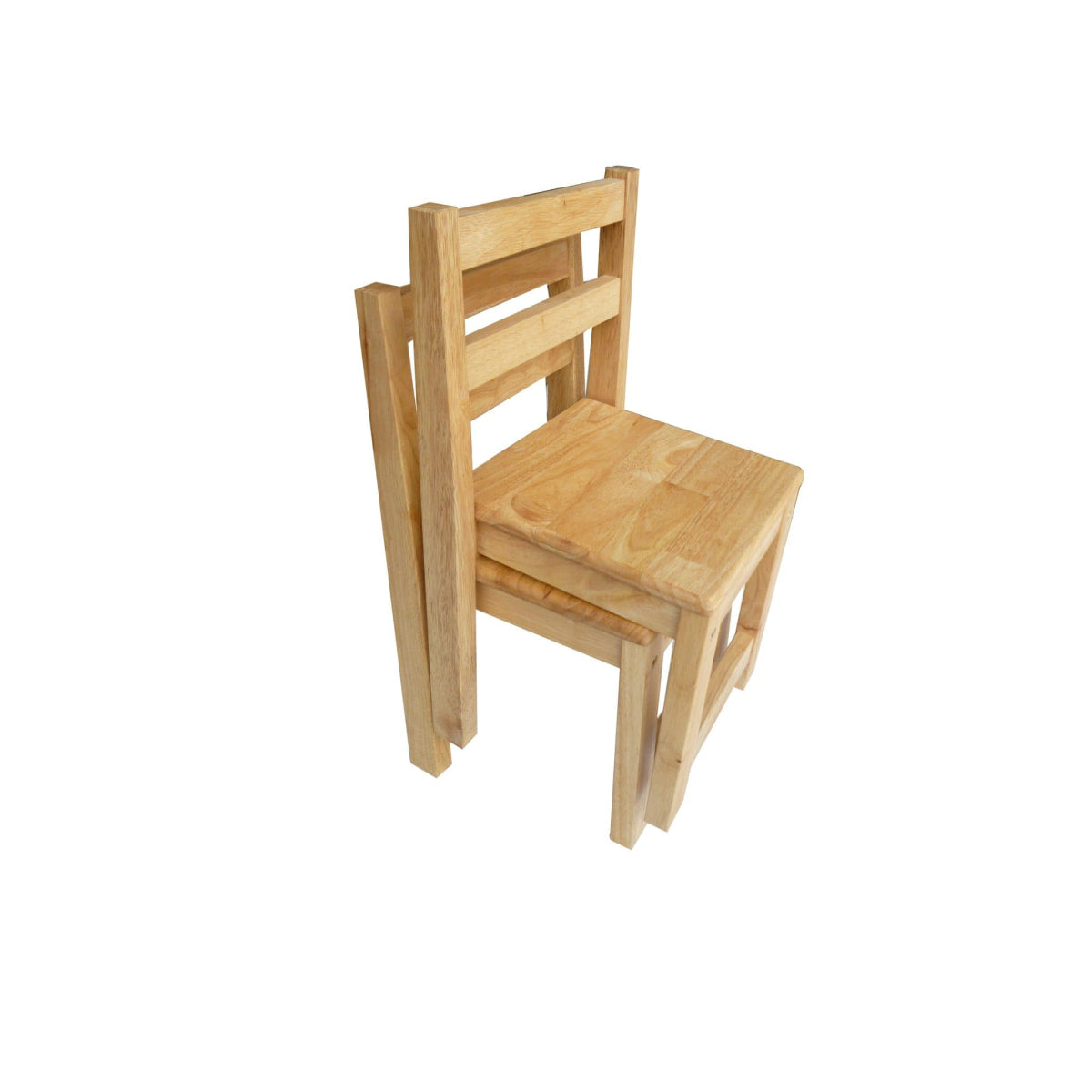 2 x Kids Rubberwood Chairs