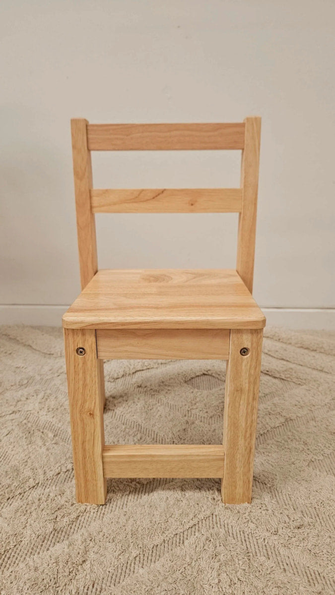 2 x Kids Rubberwood Chairs
