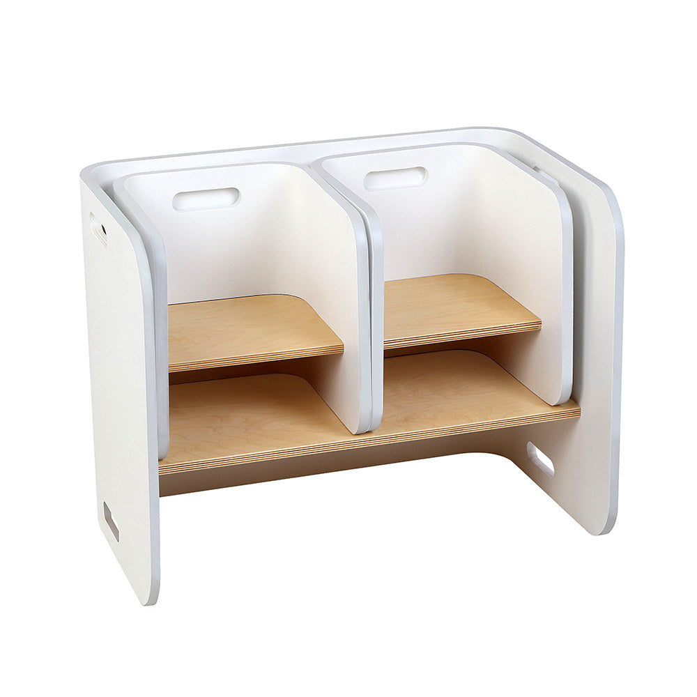 Keezi Nordic Compact Design Kids Table and Chairs in White