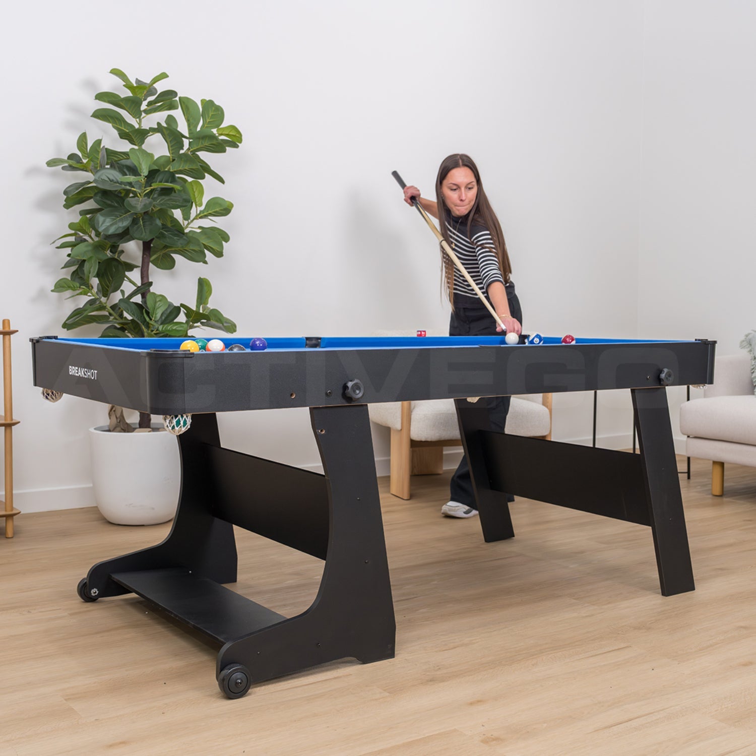 ActiveGo BreakShot Fold Up 6ft Pool Table