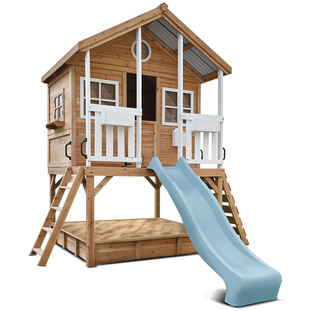 Winchester Cubby House with 2.2m Slide and Metal Roof