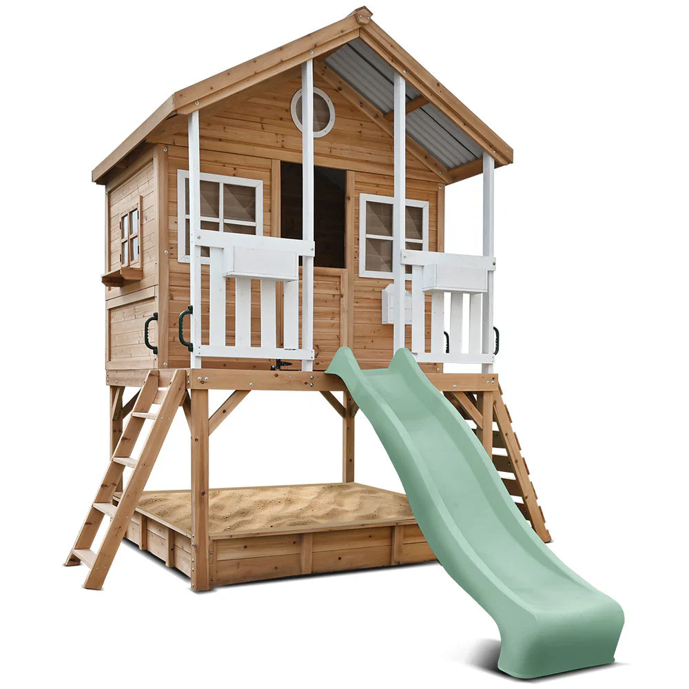 Winchester Cubby House with 2.2m Slide and Metal Roof