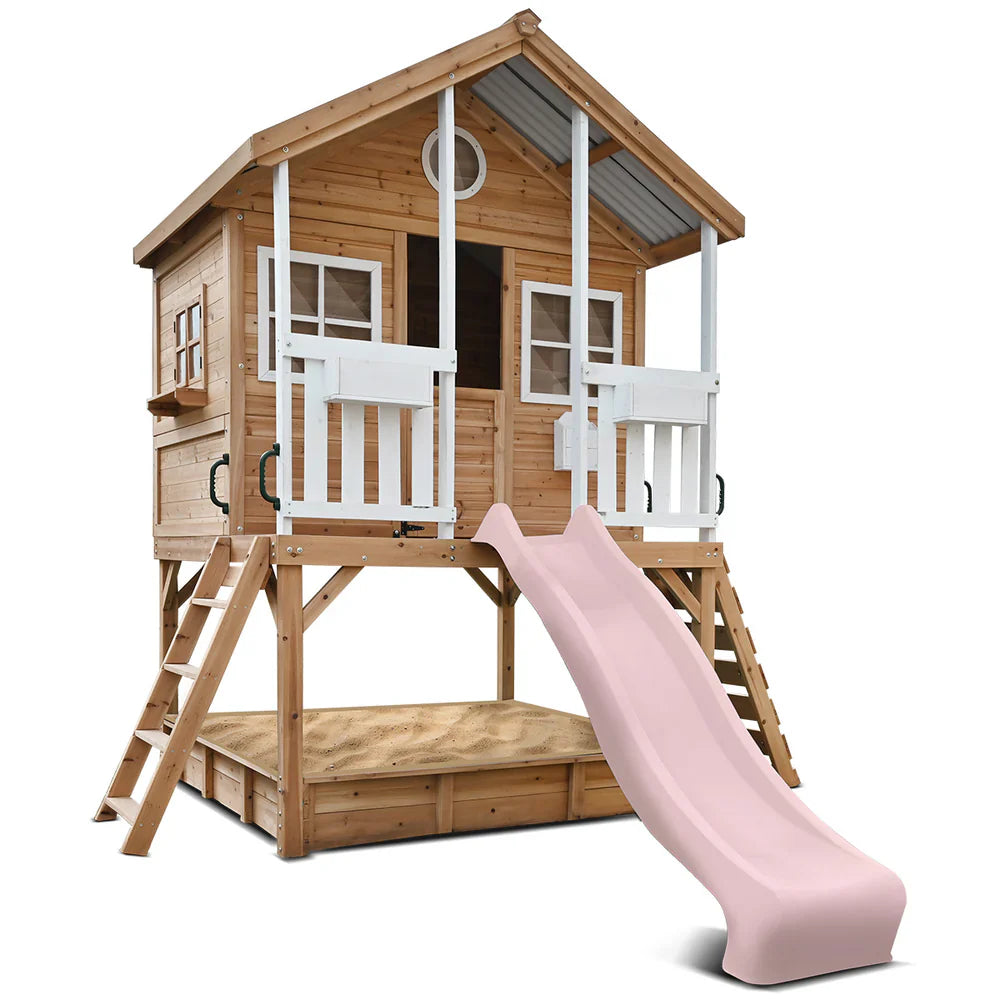 Winchester Cubby House with 2.2m Slide and Metal Roof
