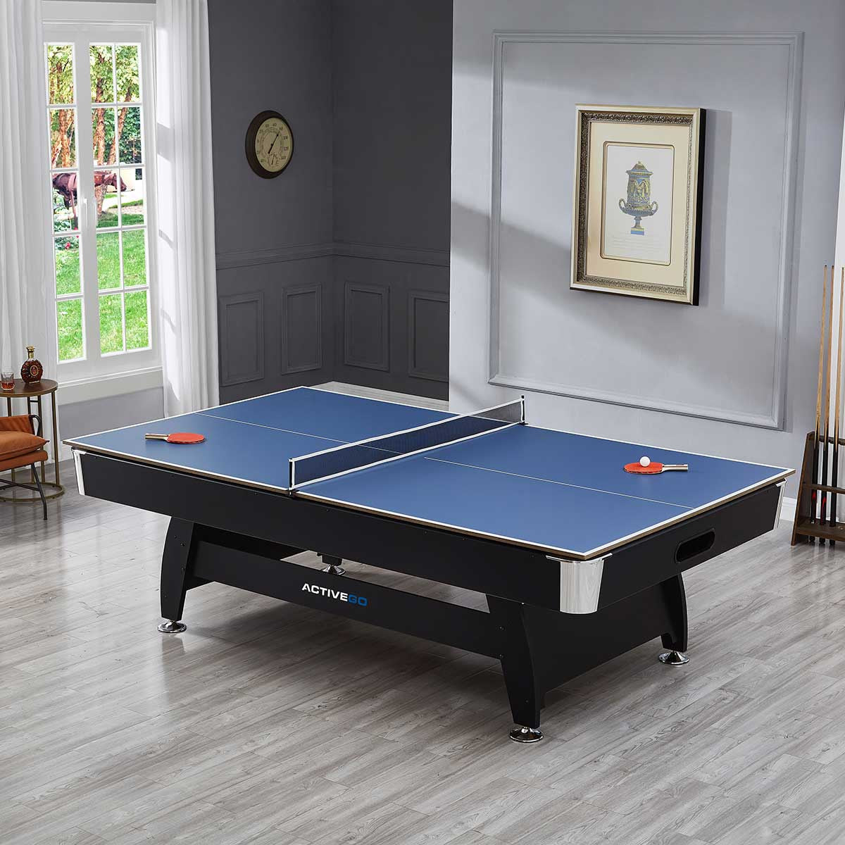 ActiveGo BreakShot 8ft Pool Table with 3-IN-1 Table Top