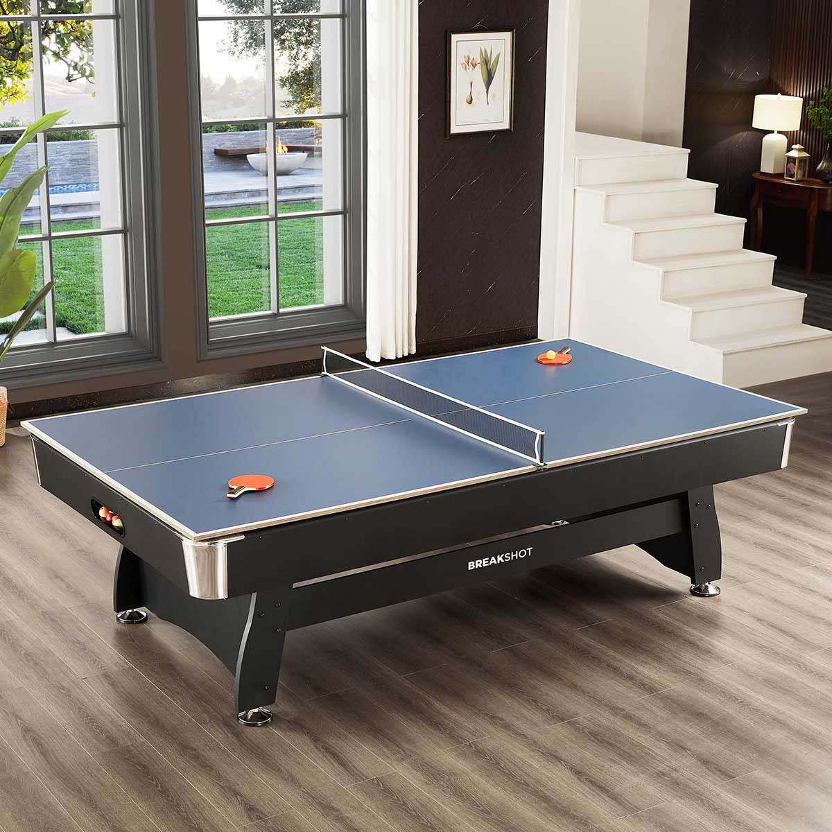 ActiveGo BreakShot 8ft Pool Table with 3-IN-1 Table Top