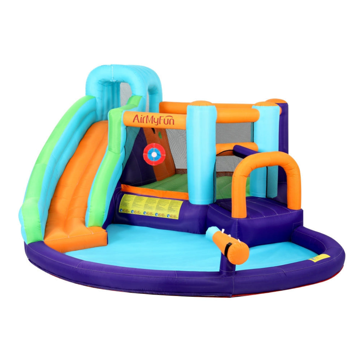 AirMyFun Inflatable Water Slide with Trampoline
