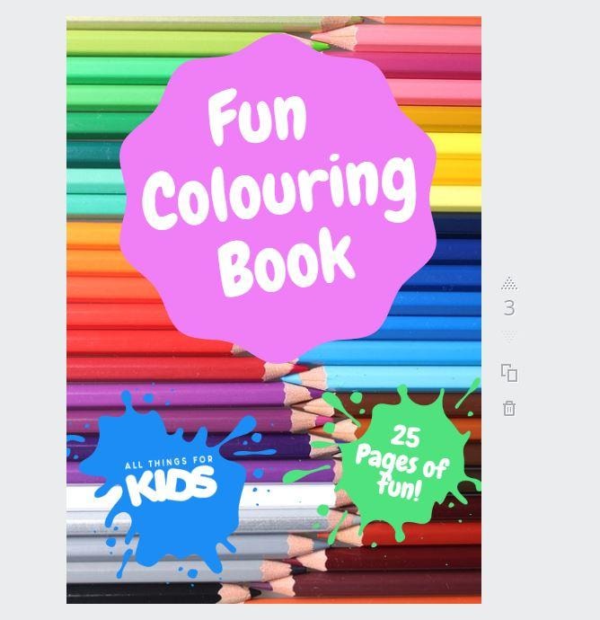 All Things For Kids Online Digital Colouring Book