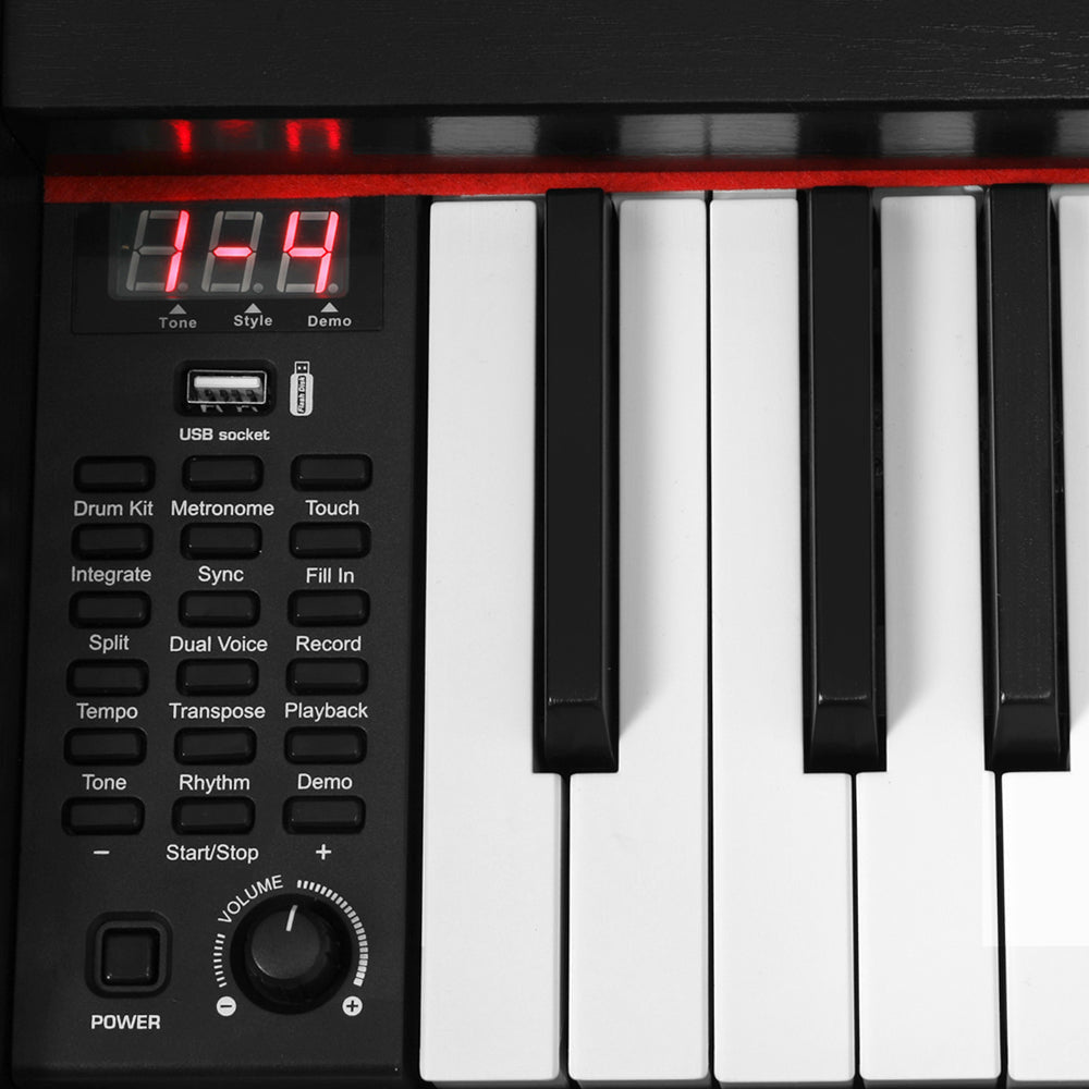 Alpha 88 Keys Electronic Piano Keyboard with Stand Semi-Weighted