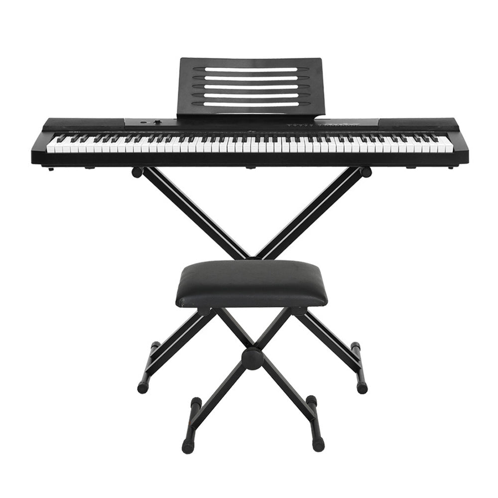 Alpha 88 Keys Electronic Piano Keyboard with Stand Stool Pedal