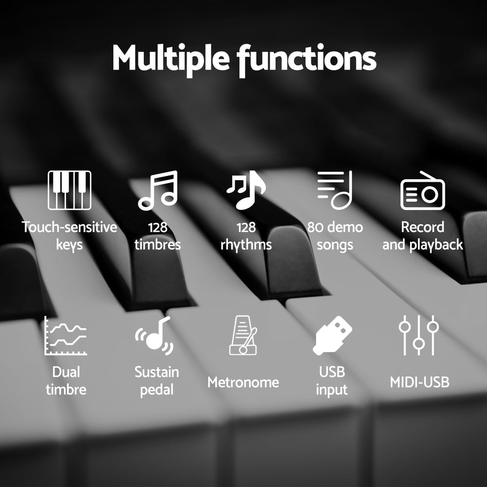 Alpha 88 Keys Foldable Electronic Piano Keyboard with Carry Bag