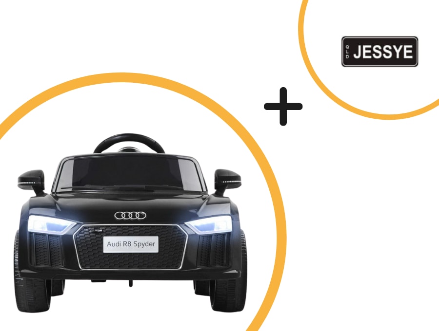 Audi Kids Car R8 Spyder Ride on Black