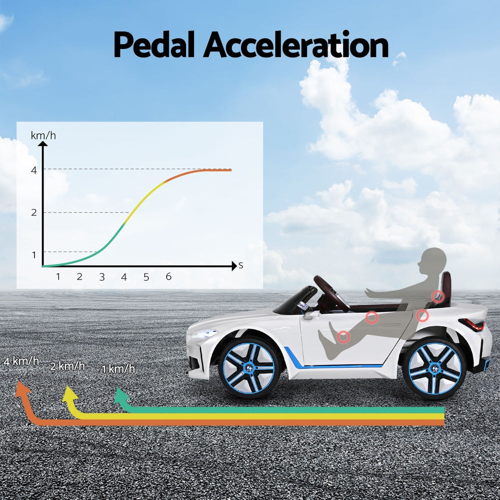BMW Electric Kids Ride On Car with Remote Control in White
