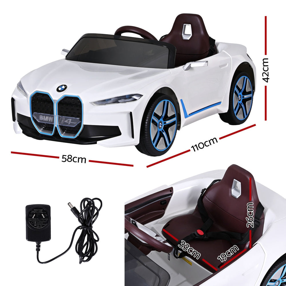BMW Electric Kids Ride On Car with Remote Control in White