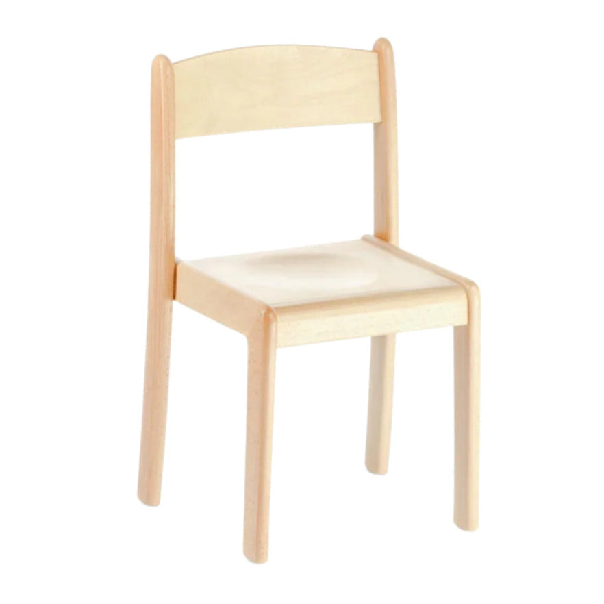 Edu Fun Deluxe Childrens Chair with Multiple Sizes in Beechwood wood