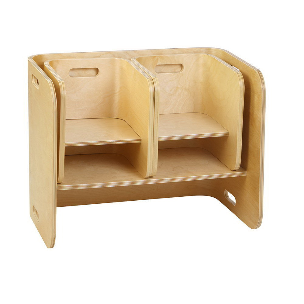 Keezi Nordic Compact Design Kids Table and Chairs in Natural