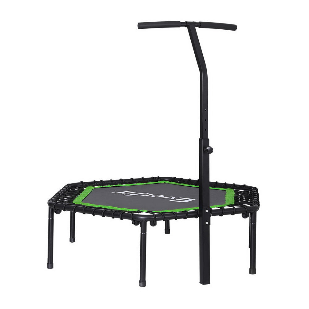 Everfit 48inch Hexagon Trampoline Kids Exercise Fitness Adjustable Handrail