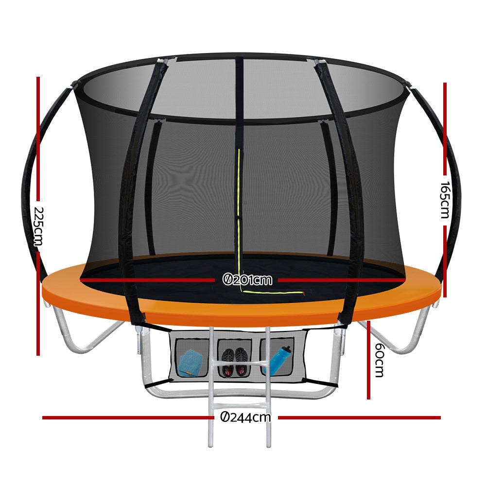 Everfit 8ft Trampoline Kids Orange
