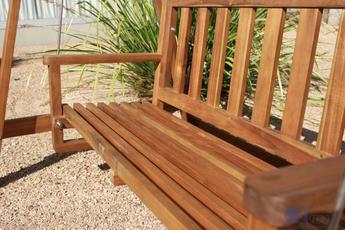 Garden Wooden Kids Swing Bench