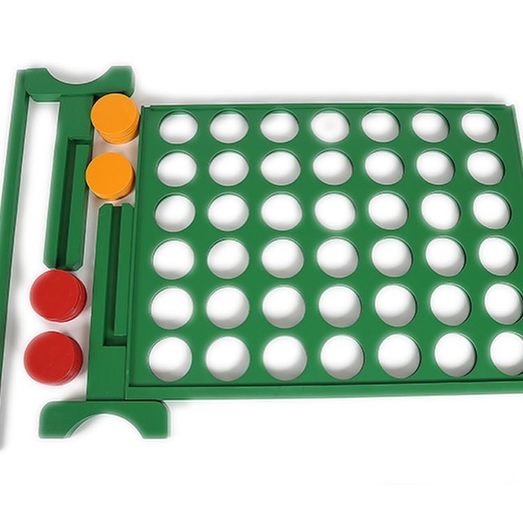 Wooden Giant Green Connect Four In A Row Game Set