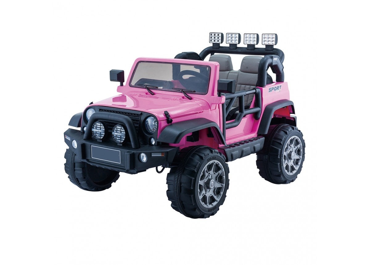 Go Skitz 12V Kids Electric Ride On Jeep in Pink