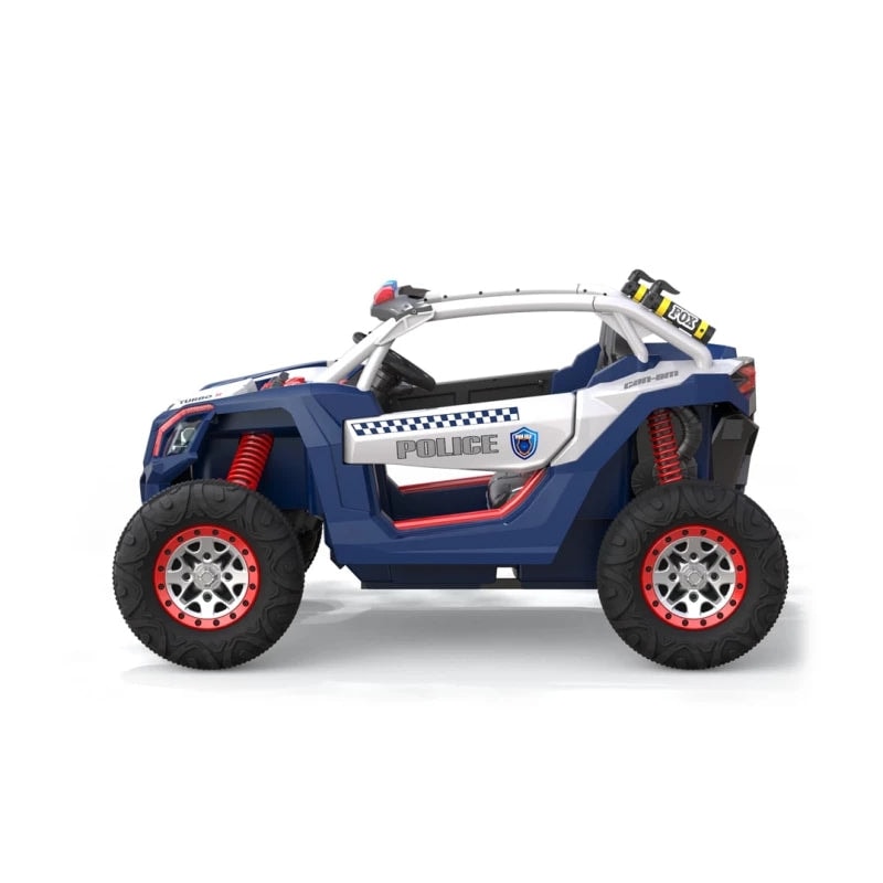 Go Skitz 24V Four-Wheels Police Beach Buggy Kids Ride On Car in Blue