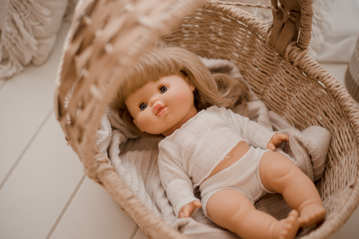 Jute Kids Basket for Doll